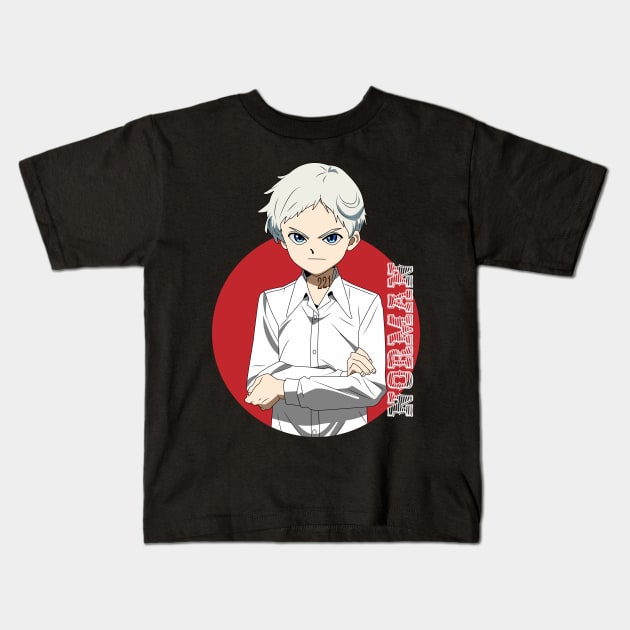 the promised neverland - norman Kids T-Shirt by Hala Art